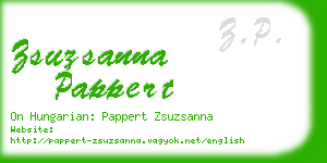 zsuzsanna pappert business card